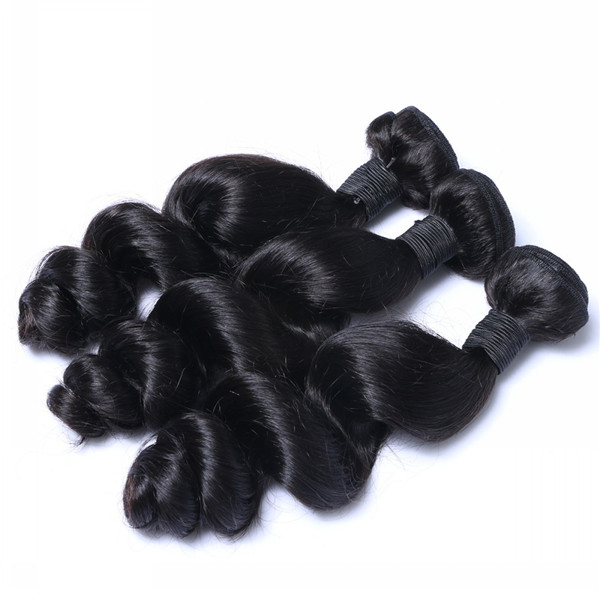 Raw Indian Human Virgin Hair Best Quality Loose Wave Hair Unprocessed Natural Hair Weave LM300